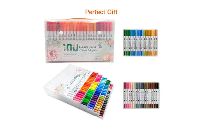 100 Colours Markers Set