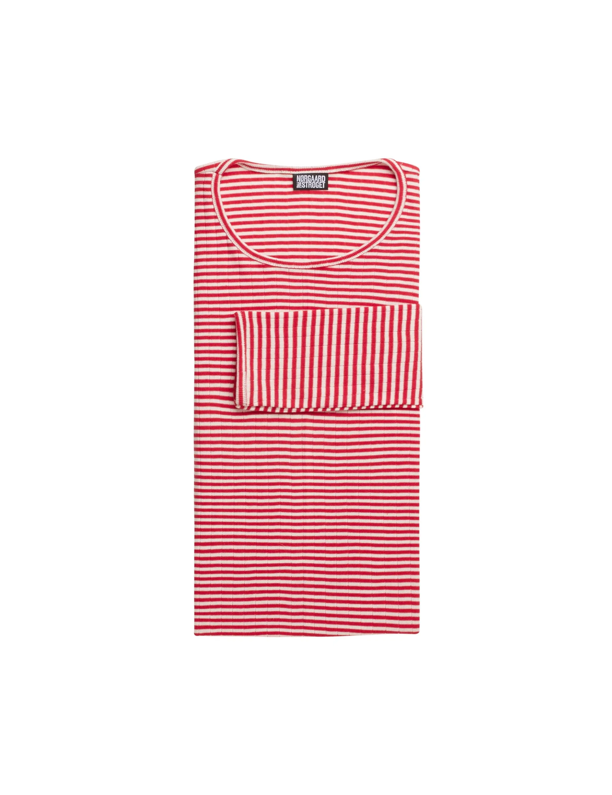 101 Fine Stripe, Red/Ecru