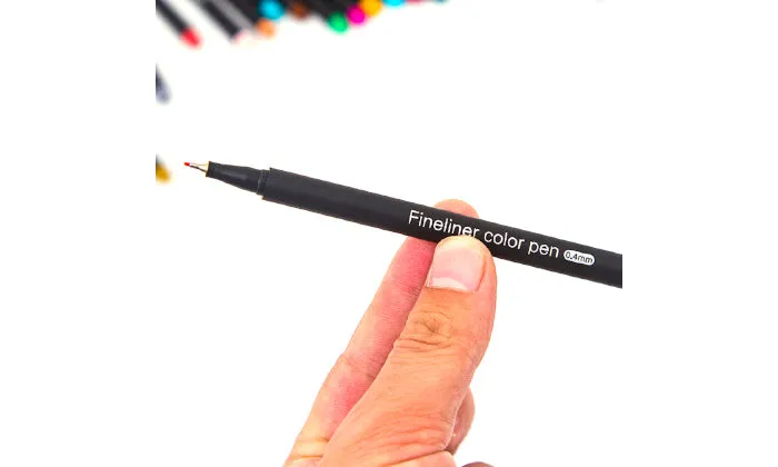 12 Bright Colours Fineliner