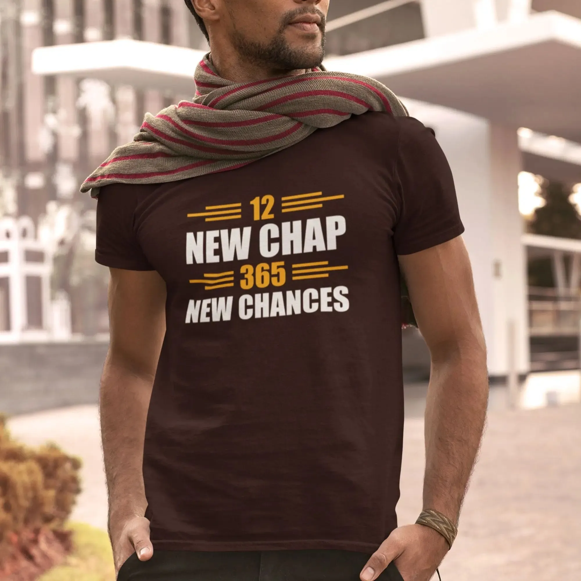 12 New Chap 365 New Chances Round Neck Half Sleeve Classic T-Shirt