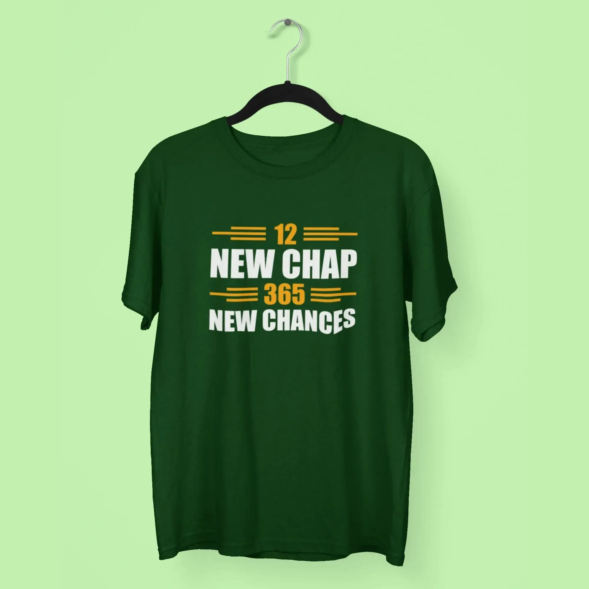 12 New Chap 365 New Chances Round Neck Half Sleeve Classic T-Shirt