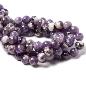 12mm Cape Amethyst faceted rounds 14 inch 32 beads