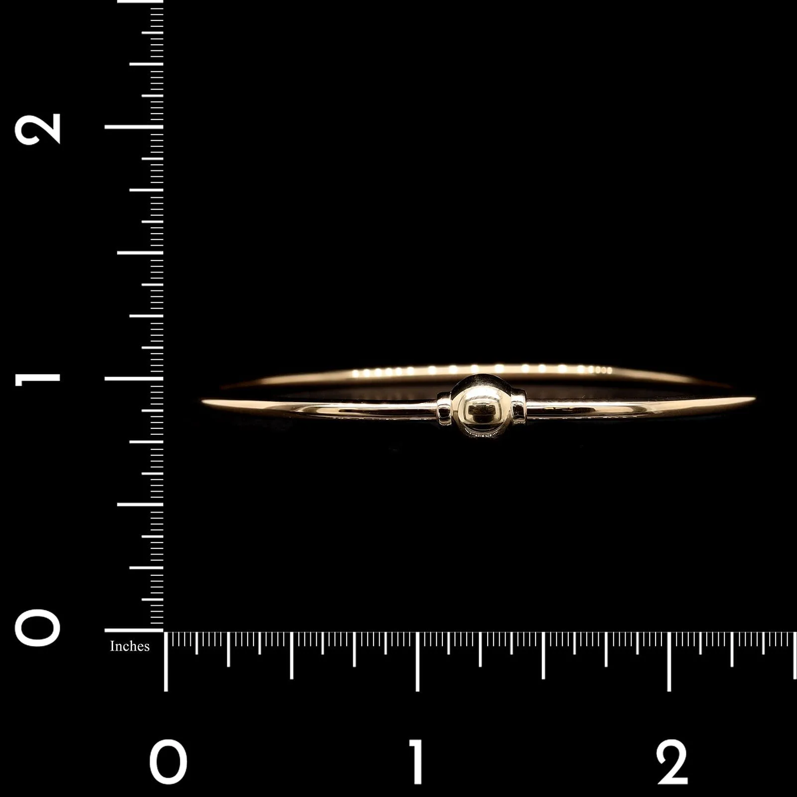 14K Yellow Gold Estate Cape Cod Single Ball Bracelet