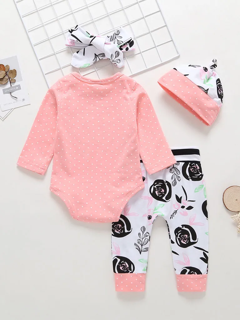 4-Piece Fall Baby Girl Outfits