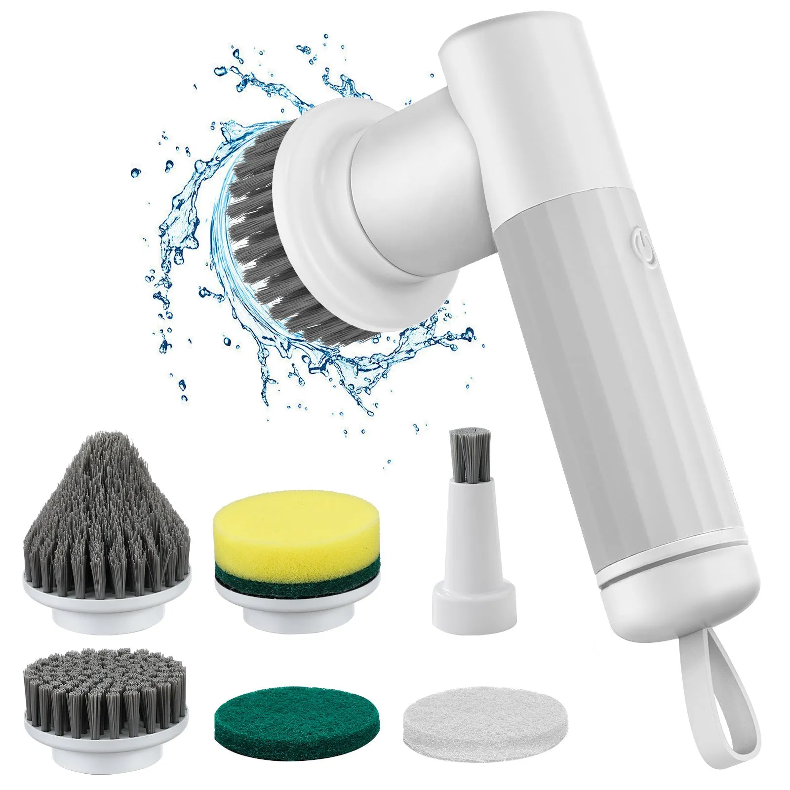 6-in-1 High-Torque Electric Cleaning Brush