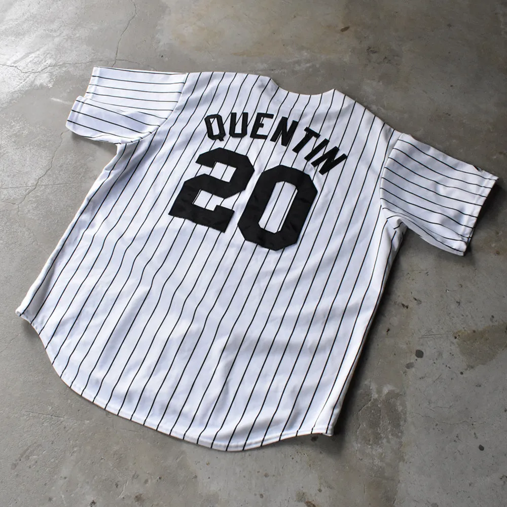 90's Majestic “MLB Chicago White Sox / #20 Carlos Quentin” ベースボールシャツ USA製 241002