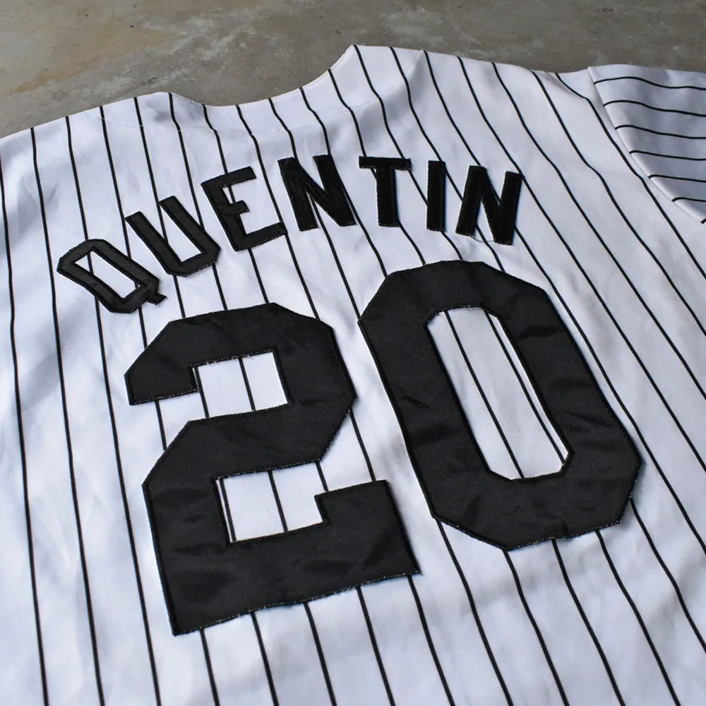 90's Majestic “MLB Chicago White Sox / #20 Carlos Quentin” ベースボールシャツ USA製 241002