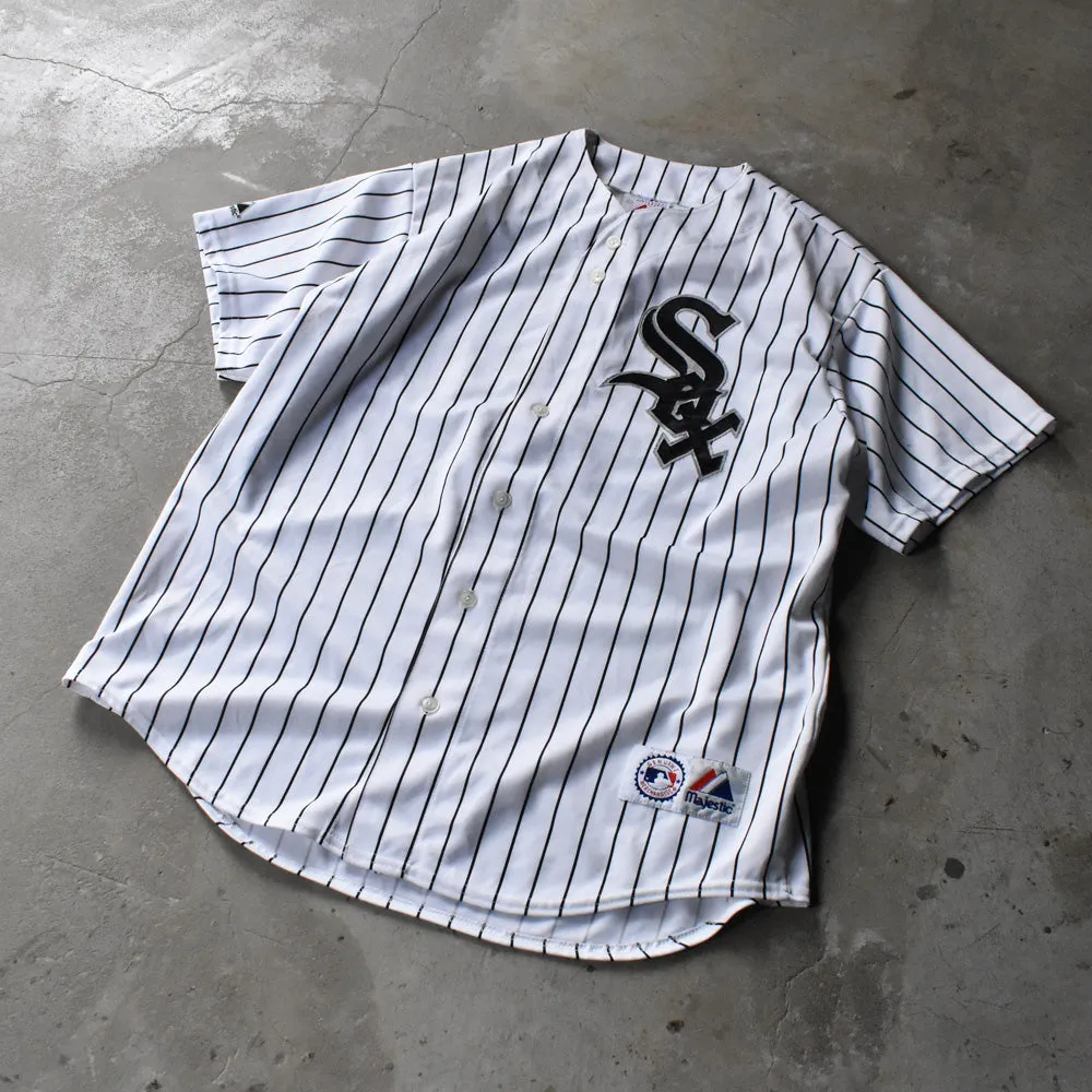 90's Majestic “MLB Chicago White Sox / #20 Carlos Quentin” ベースボールシャツ USA製 241002