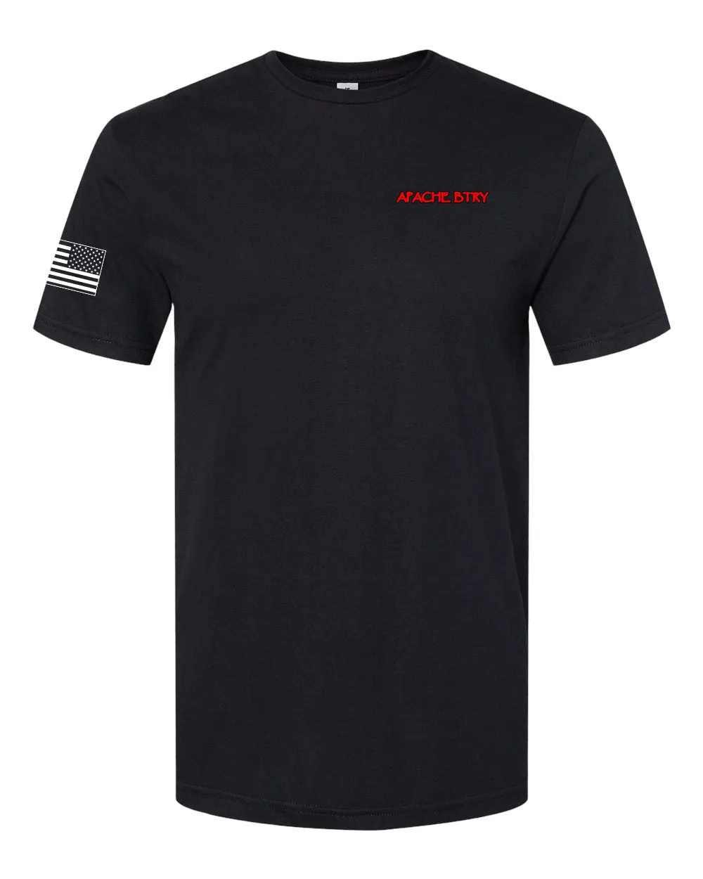 A Battery Black 50-50 Blend Unisex PT Short Sleeve Shirt