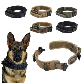 Adjustable Nylon Military Tactical Dog Collar