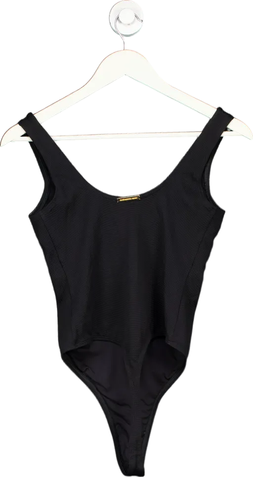 Alexandra Miro Black sculpted neckline Swimsuit UK M