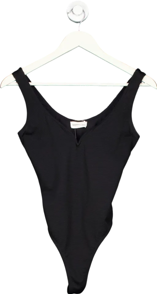 Alexandra Miro Black sculpted neckline Swimsuit UK M