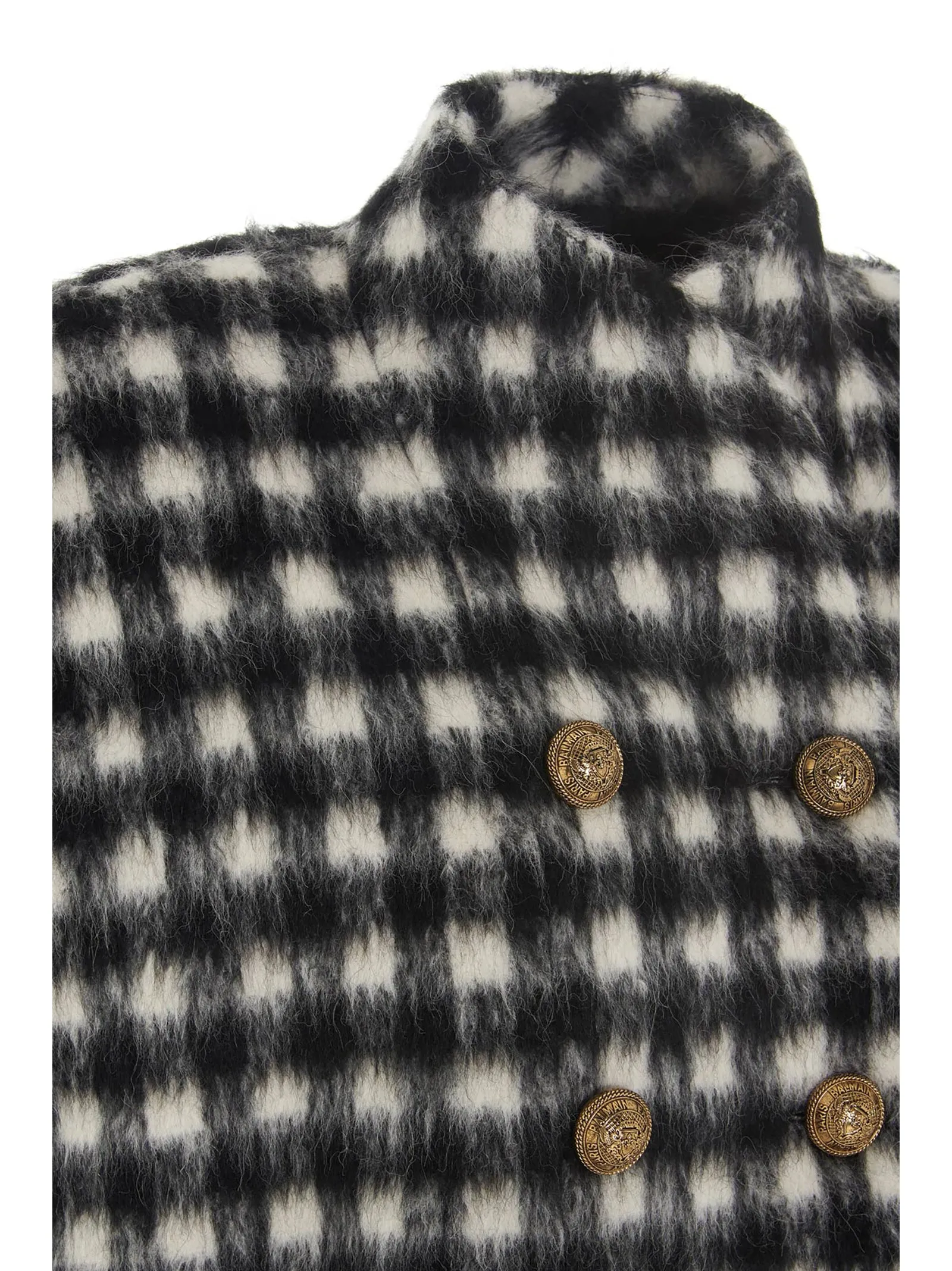 Balmain Houndstooth Cape