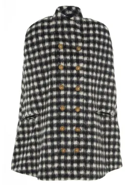 Balmain Houndstooth Cape