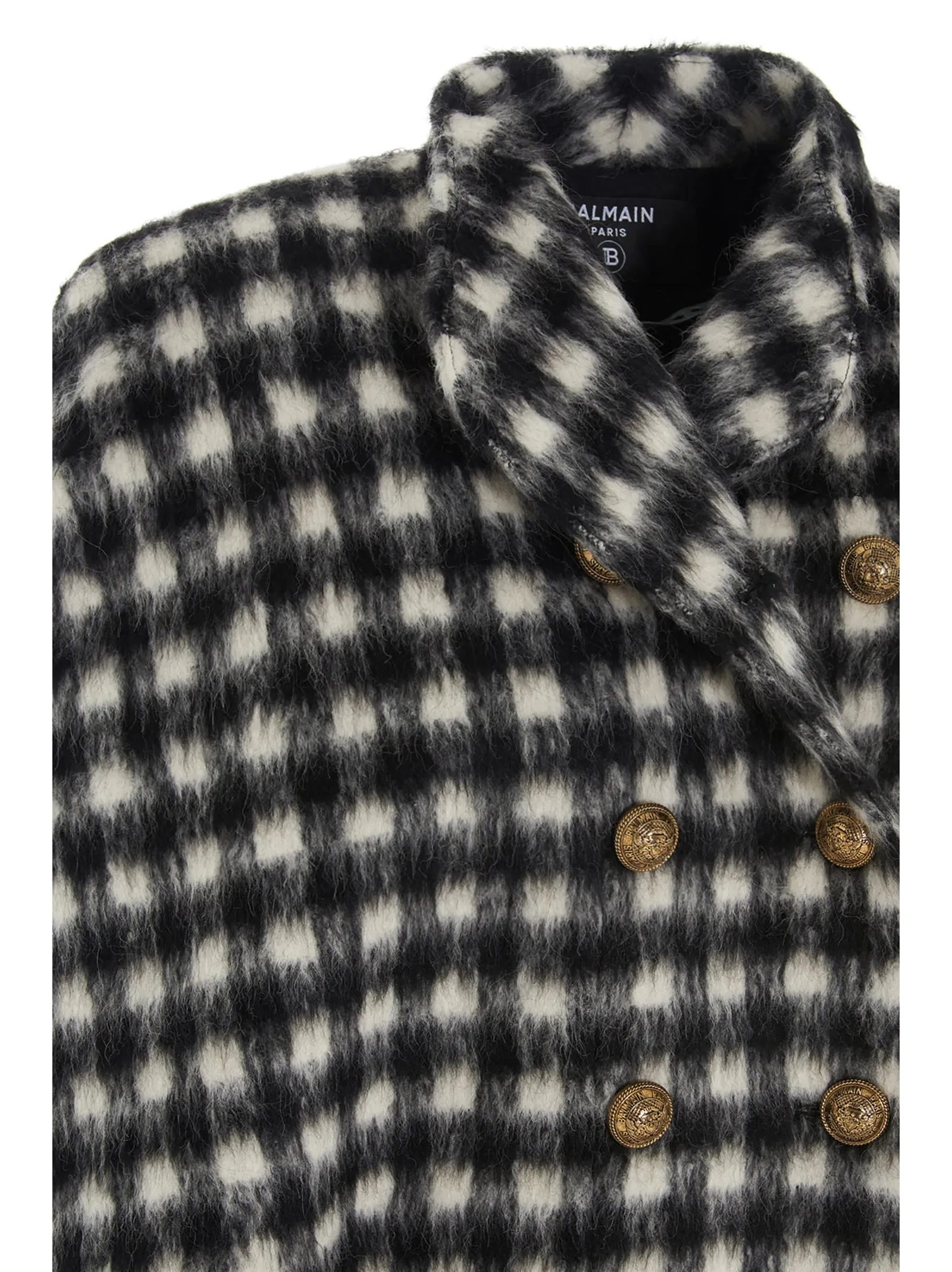 Balmain Houndstooth Cape