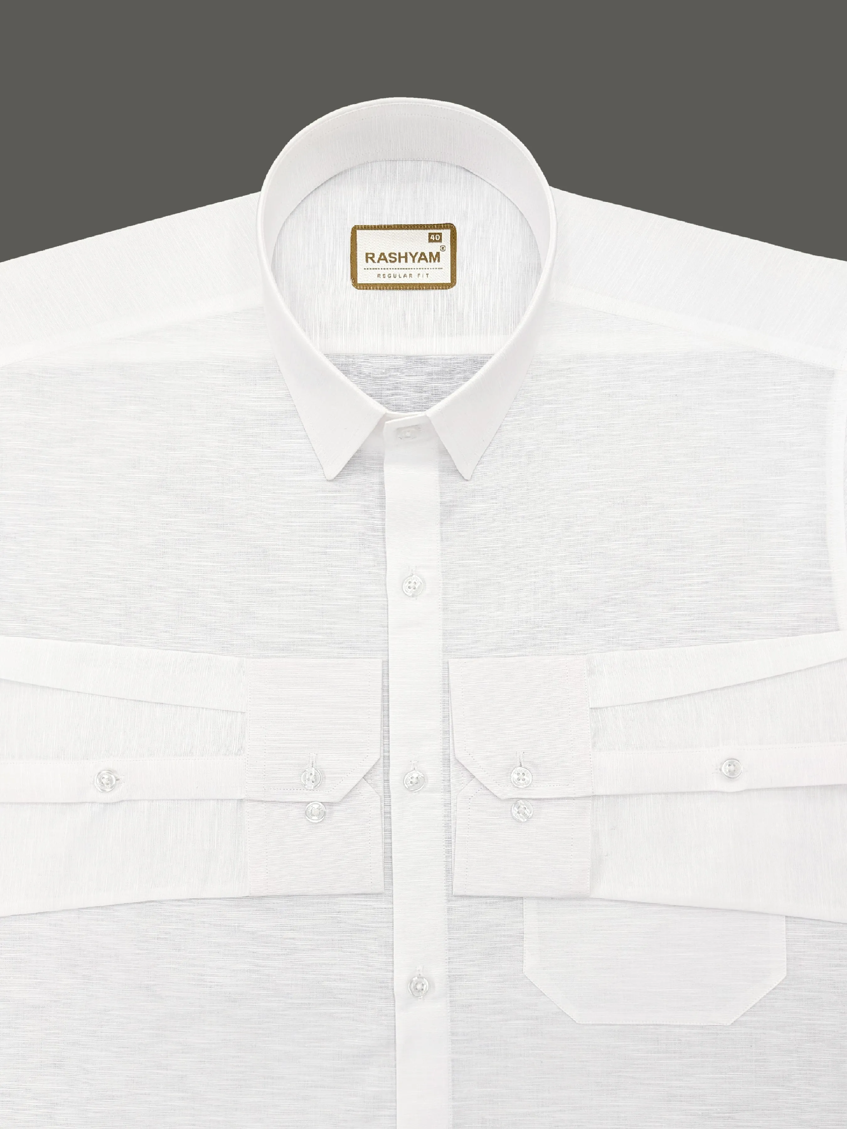 Barboni Bright White Luxurious Italian Linen Shirt