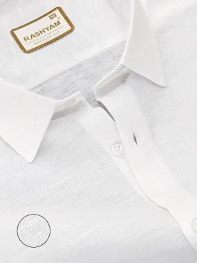 Barboni Bright White Luxurious Italian Linen Shirt