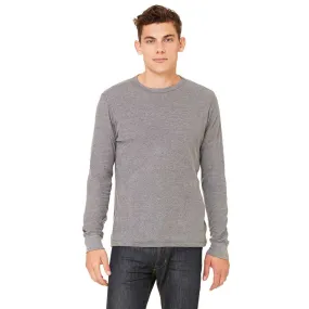 Bella   Canvas Men's Deep Heather/Deep Heather Thermal Long-Sleeve T-Shirt