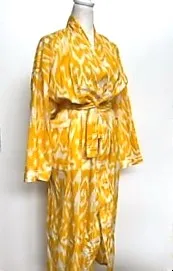 Best Seller: Rich Mixed Print Kimono Dusters (Ikat marigold)