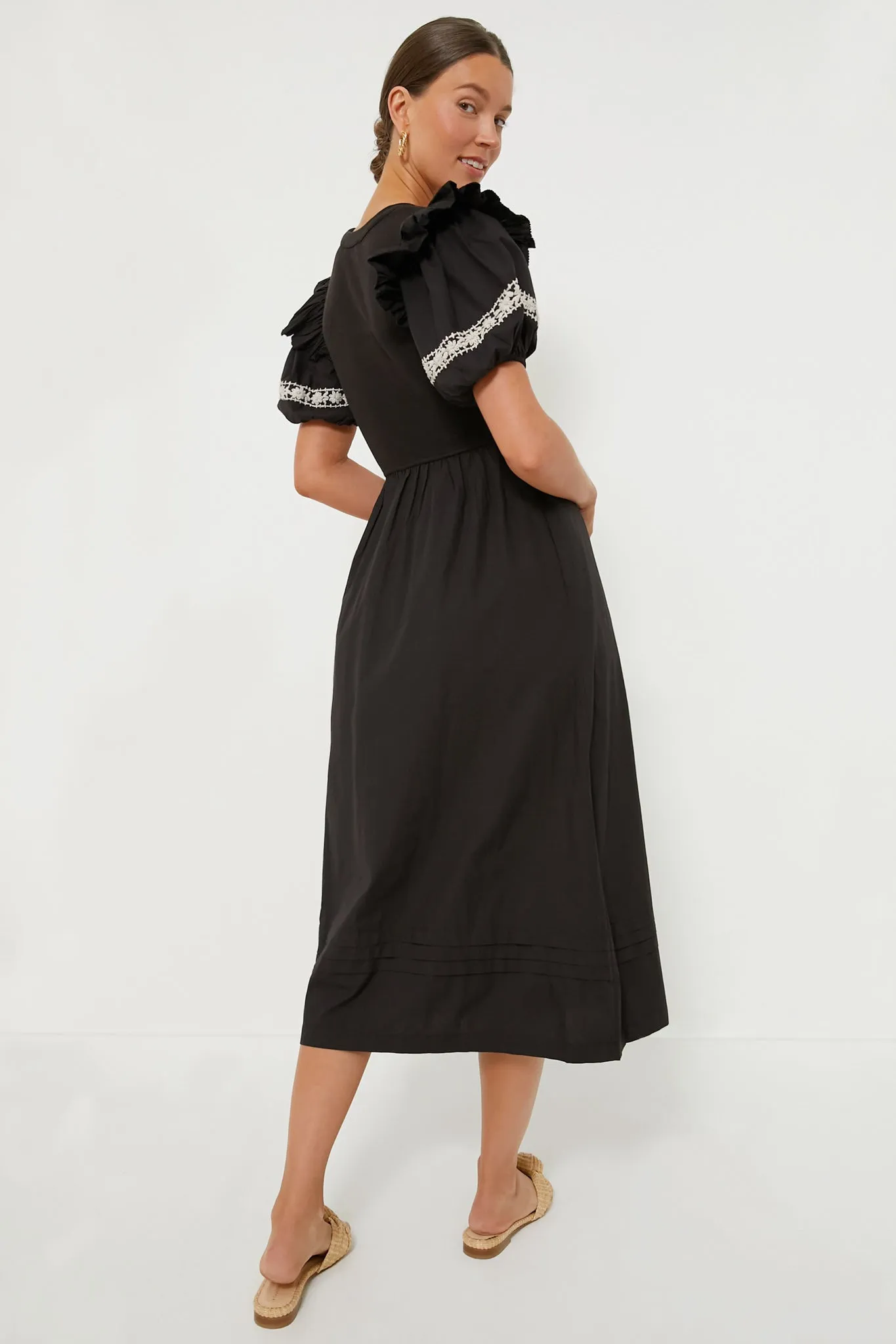 Black Selma Midi Dress