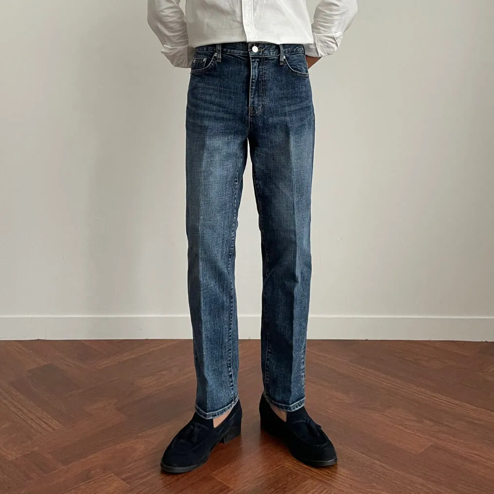 Blue Slim Ankle Jeans