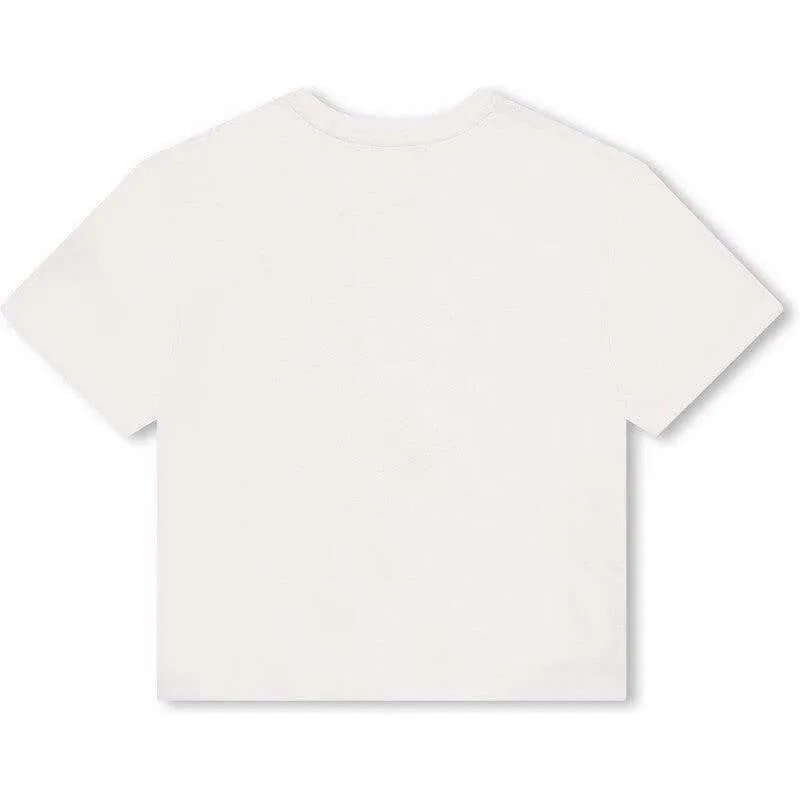 Boys White Spray Paint T-Shirt