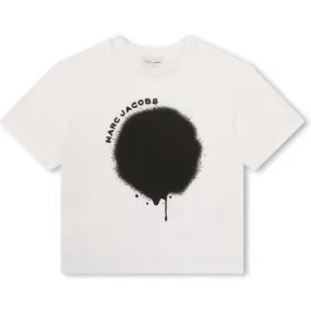 Boys White Spray Paint T-Shirt