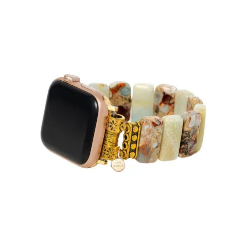 cape diablo CD AWSLEarthAmaz Earth Amazonite Stretch Apple Watch Strap Large