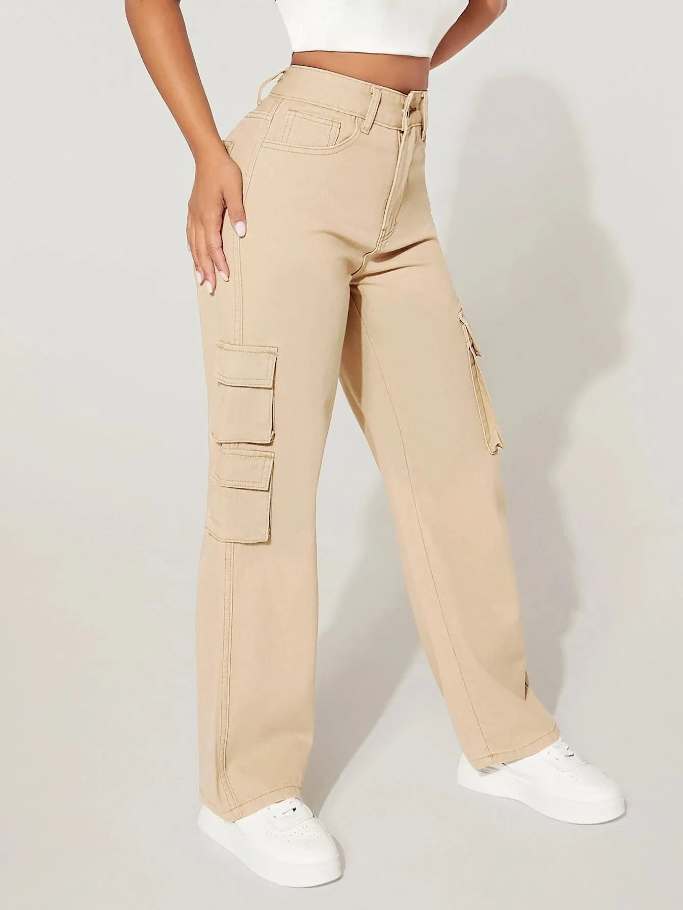 Cargo Zipper Jean