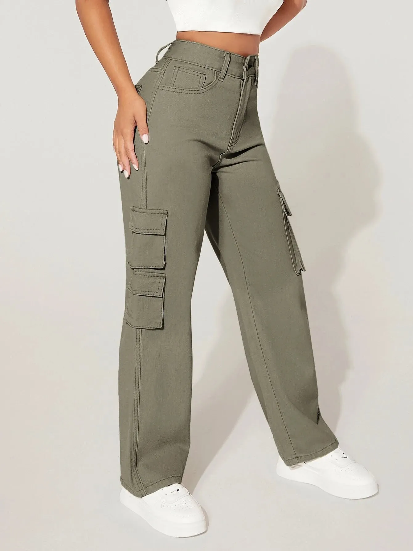 Cargo Zipper Jean