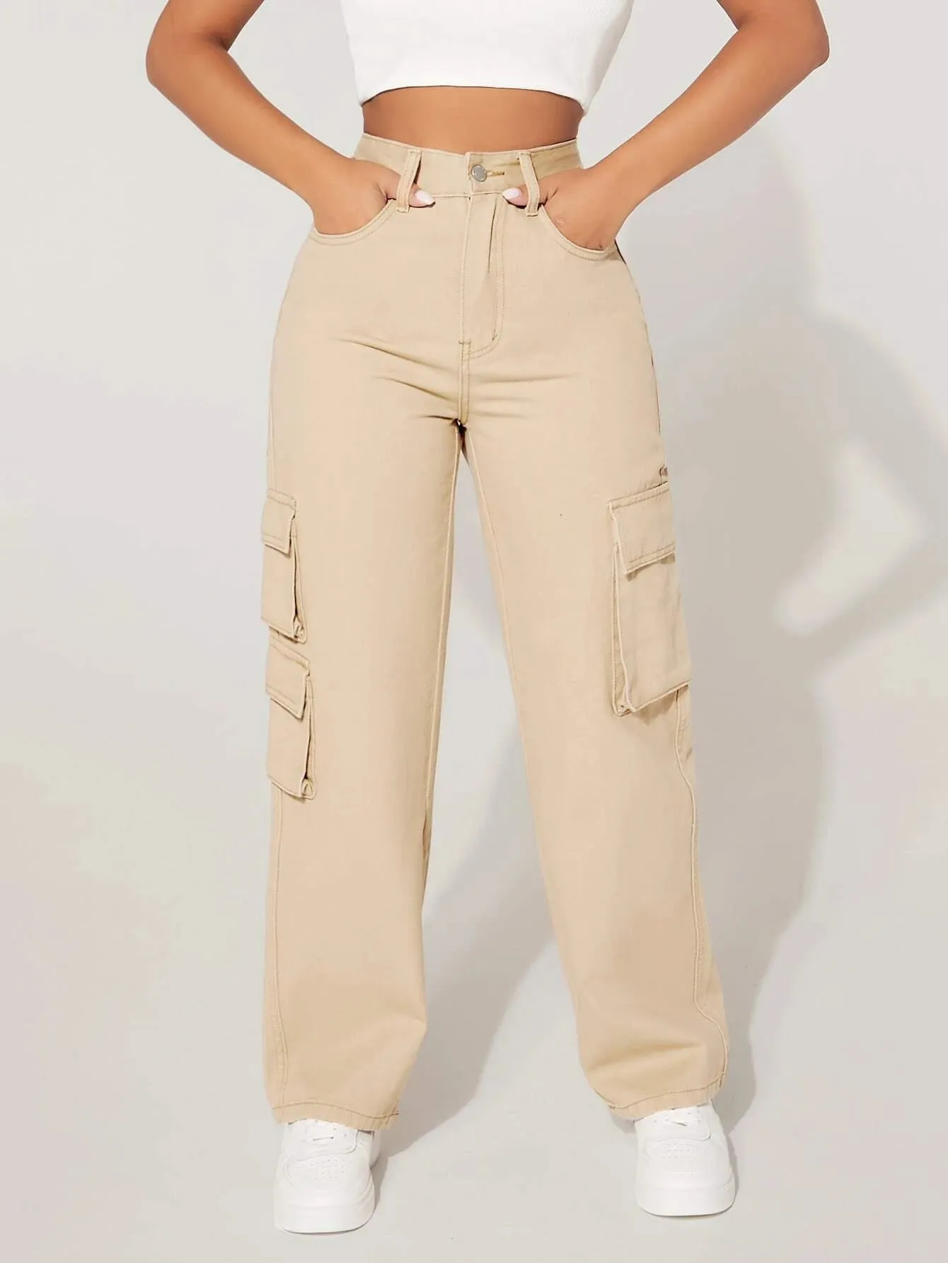 Cargo Zipper Jean