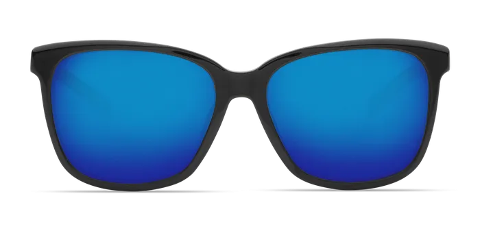 Costa May Sunglasses-Shiny Black/Blue Mirror 580G