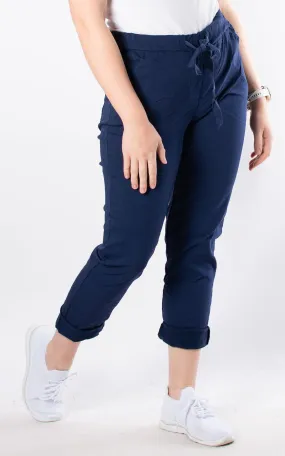 Crinkle Magic Joggers | Dark Blue