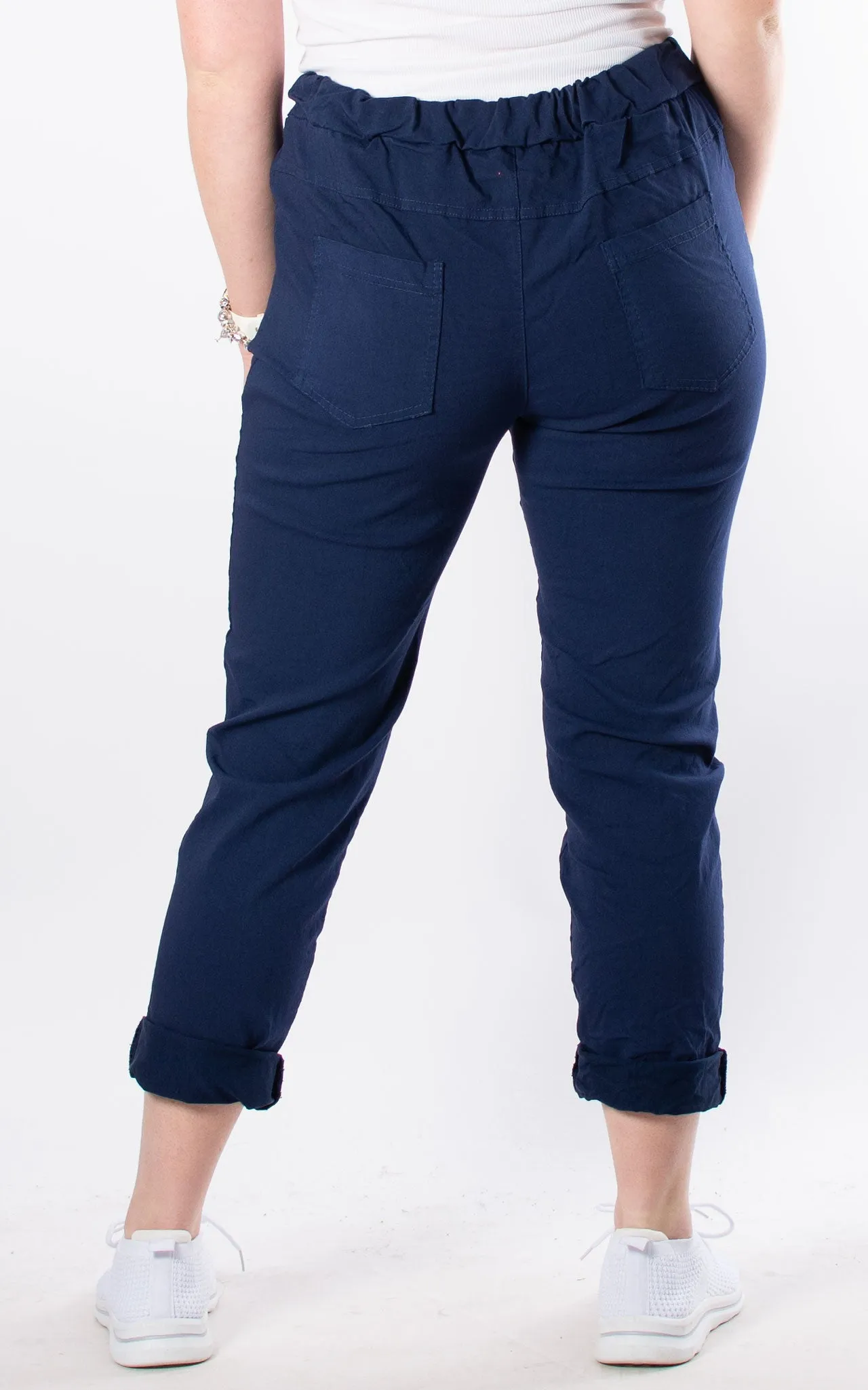 Crinkle Magic Joggers | Dark Blue