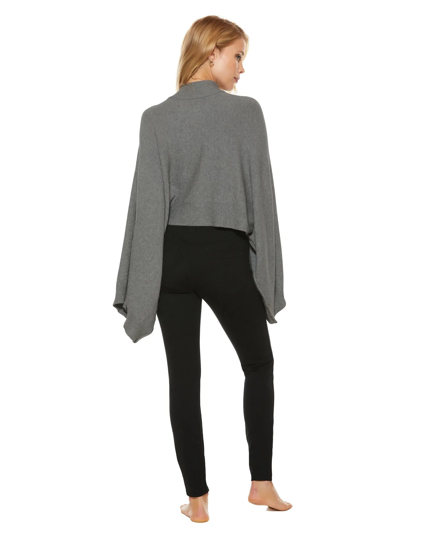 Cropped Sweater Charcoal Grey