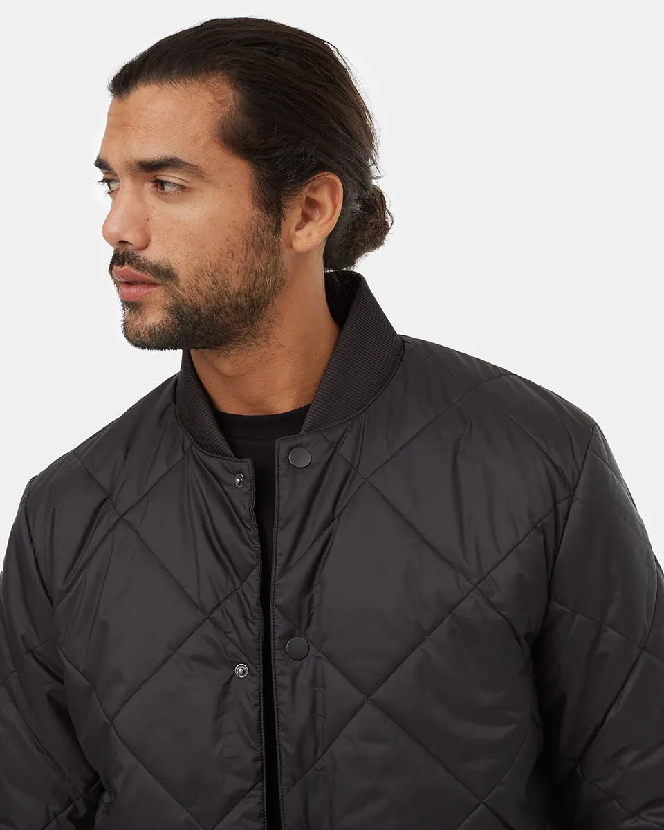 Diamond Padded Bomber Jacket