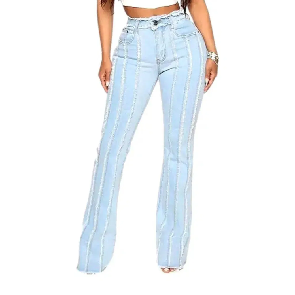 Distressed grunge jeans
 for ladies