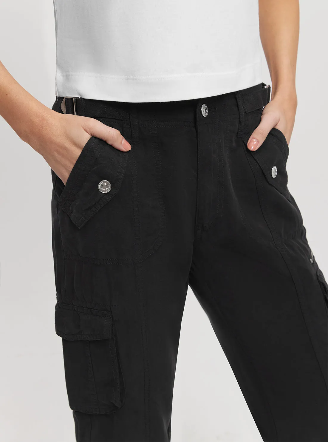 Eco Black Nessi Cargo Pants