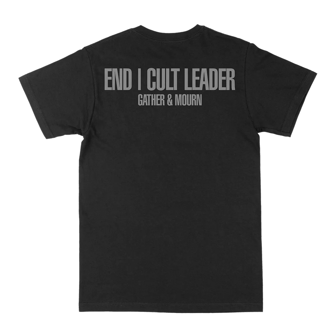 END / Cult Leader "Gather & Mourn: Silver" Black T-Shirt