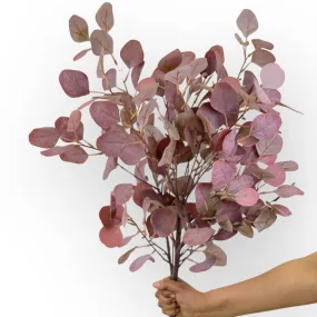 Eucalyptus Light Burgundy Artificial Flowers