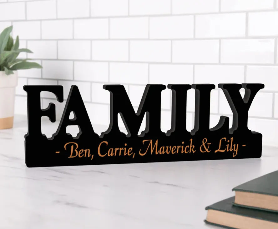 Family Wood Sign