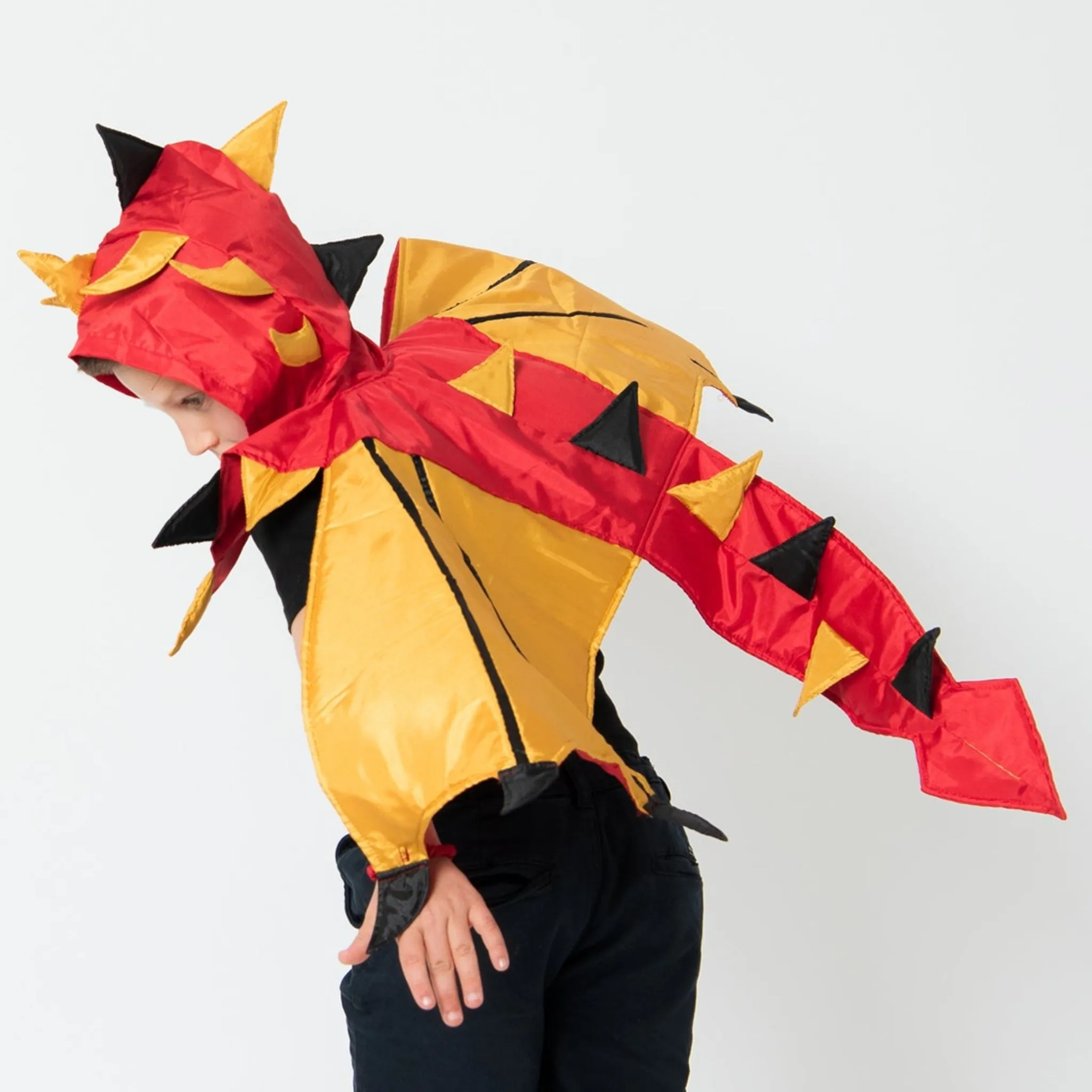 Fire Dragon Cape Red & Gold