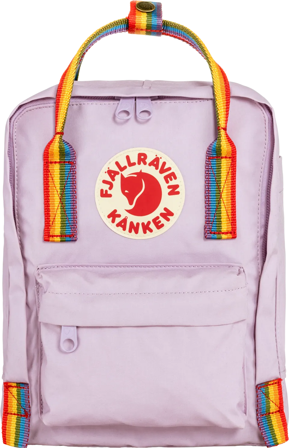 Fjällräven Kånken Rainbow Mini Pastel Lavender/Rainbow Pattern | Buy Fjällräven Kånken Rainbow Mini Pastel Lavender/Rainbow Pattern here | Outnorth