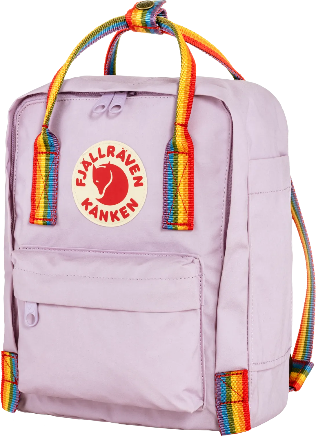 Fjällräven Kånken Rainbow Mini Pastel Lavender/Rainbow Pattern | Buy Fjällräven Kånken Rainbow Mini Pastel Lavender/Rainbow Pattern here | Outnorth