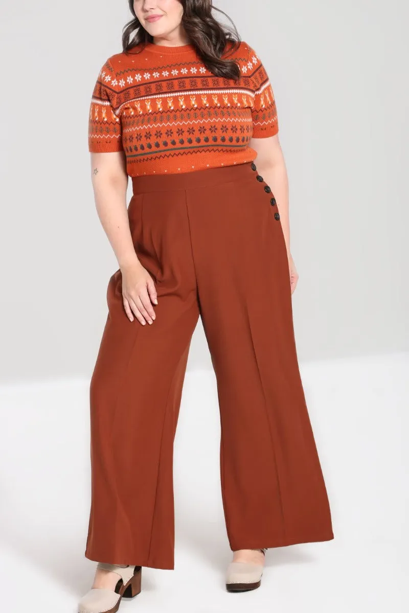 Ginger Swing Trousers Brown