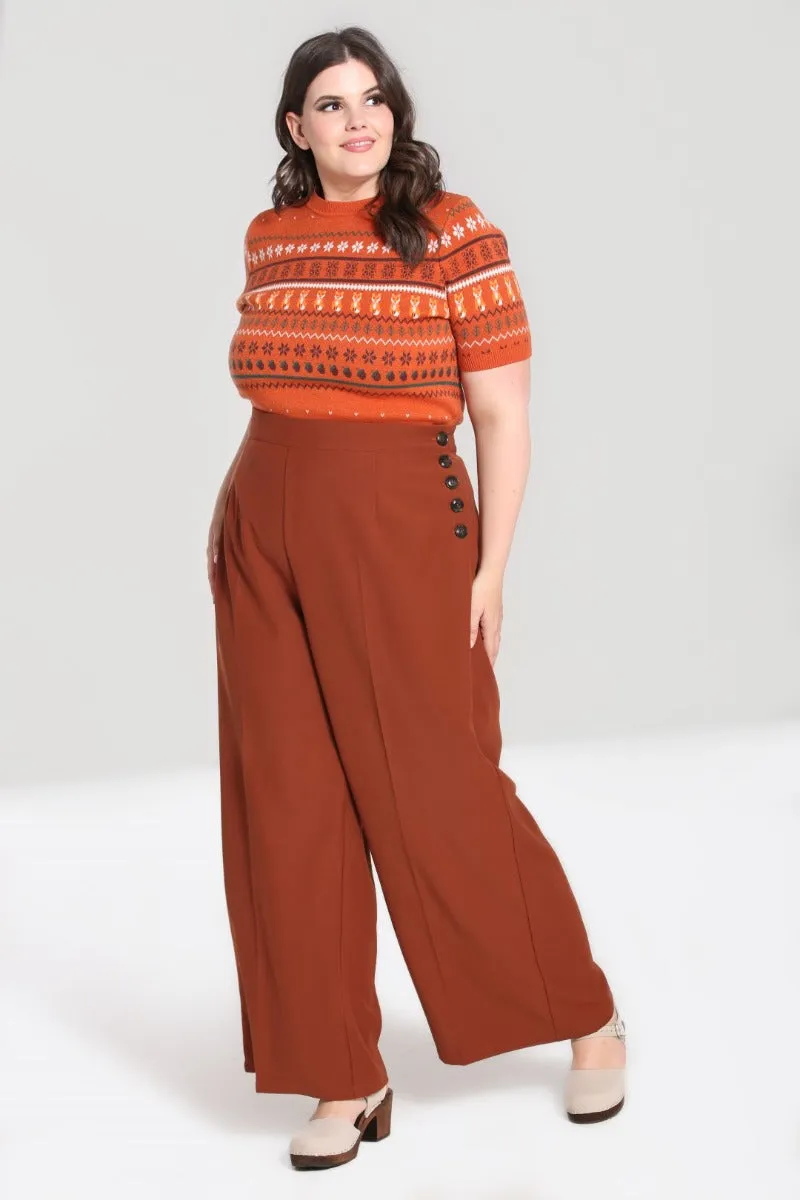 Ginger Swing Trousers Brown