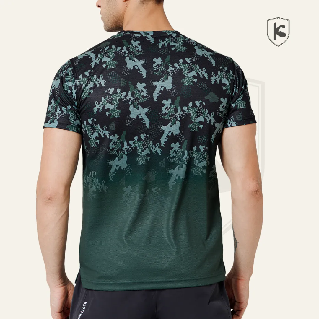 Gradient Camo Sports T-shirt