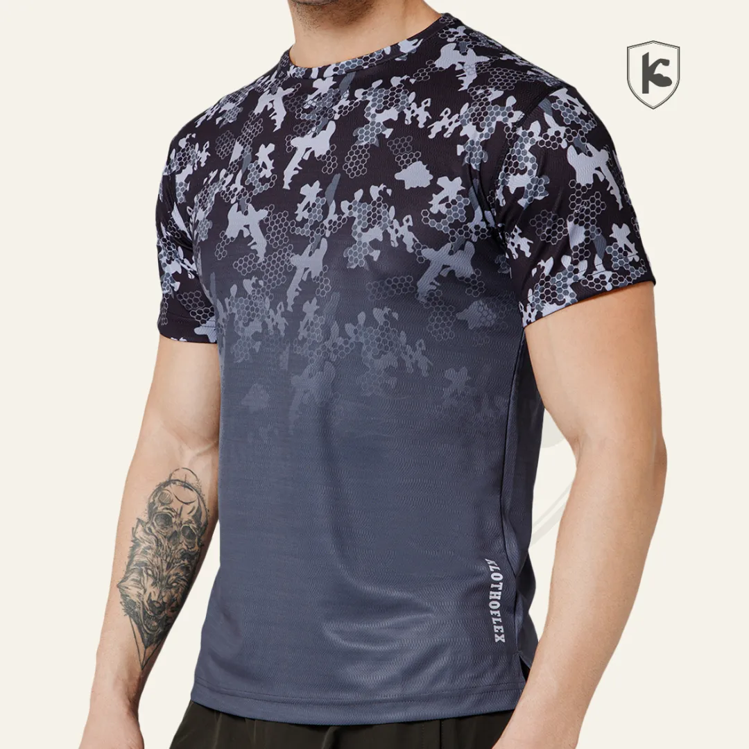 Gradient Camo Sports T-shirt