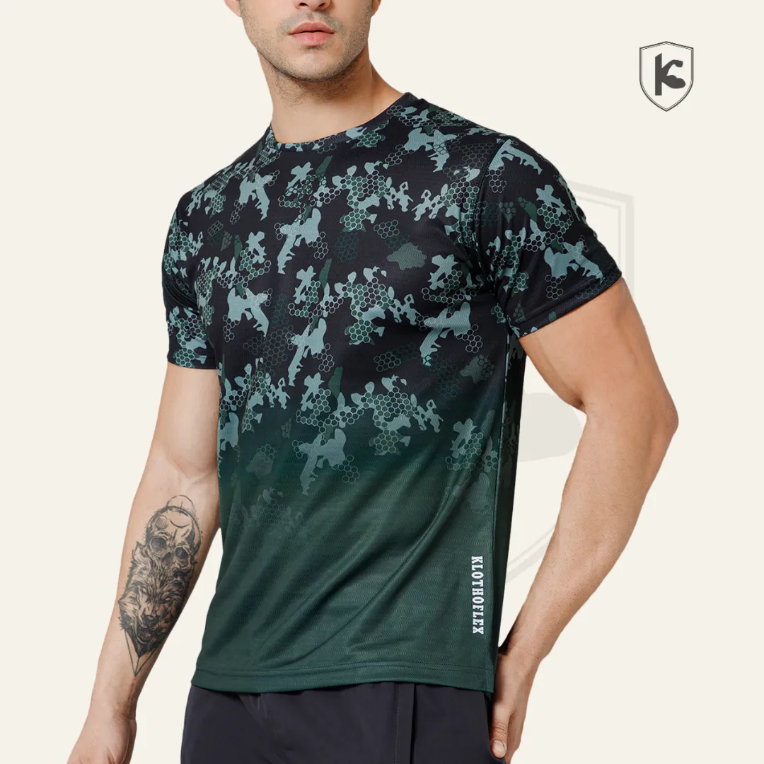 Gradient Camo Sports T-shirt