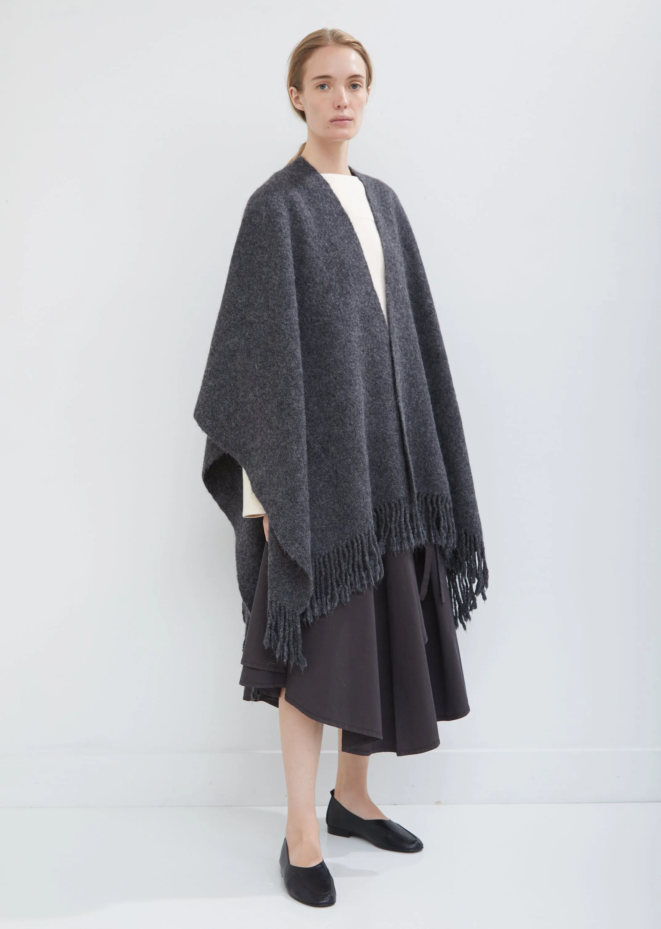 Handwoven Alpaca Pima Cotton Shawl